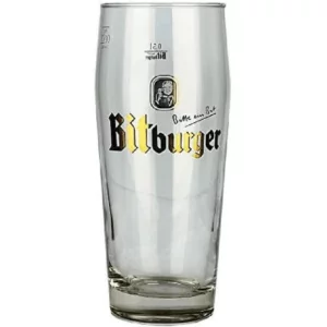 bitburger pint glass