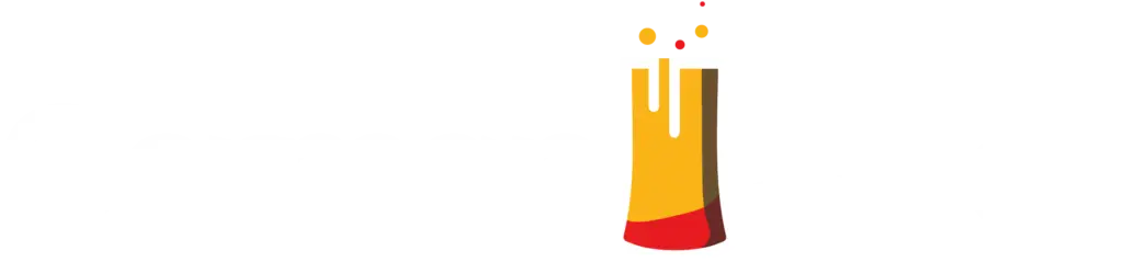 German Beer Logo - White